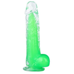 ClearlyHorny Gode transparent Jelly Mut XS 12 x 3cm Vert